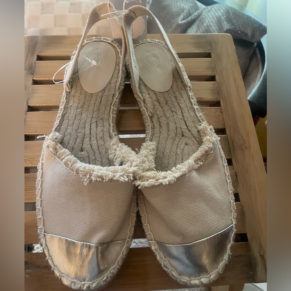 Women's Silver and Cream (Euro 39/US 8) Summer Boho Espadrille Rope Sandals - Picture 3 of 11